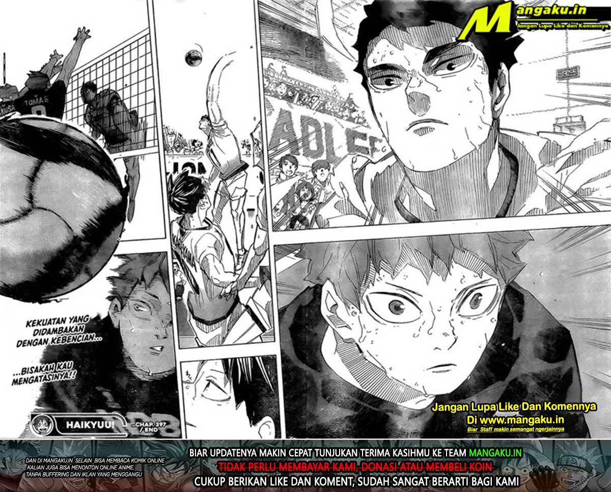 Haikyuu!! Chapter 397 Gambar 16