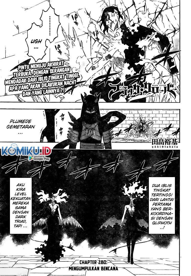 Manga Black Clover Chapter 280 gambar nomor 2