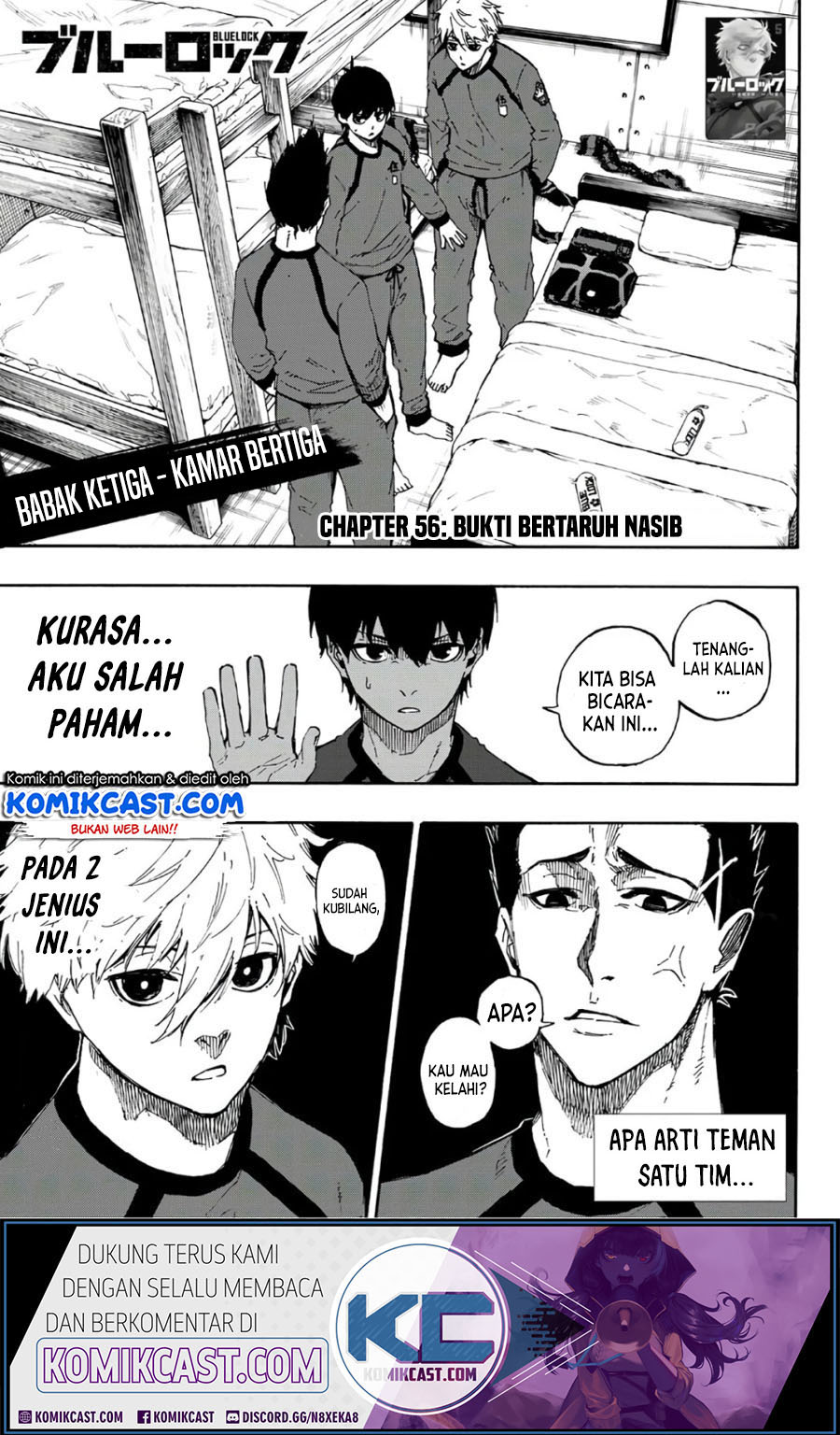 Komik Blue Lock Chapter 56 gambar nomor 1