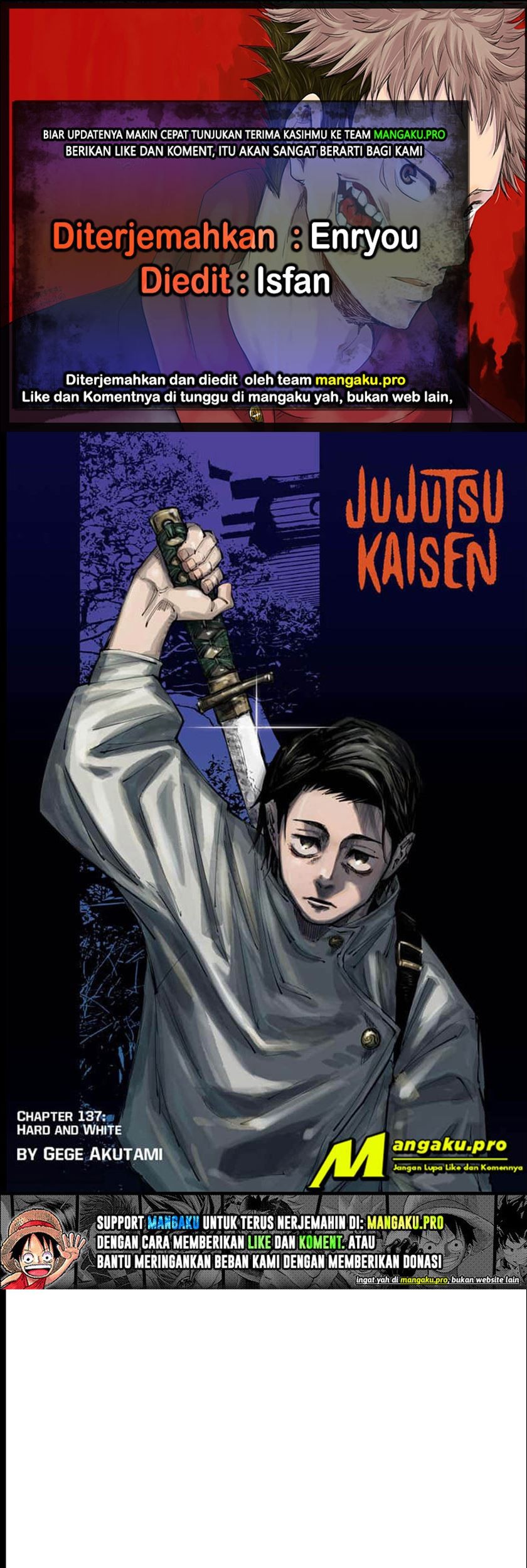 Komik Jujutsu Kaisen Chapter 137 gambar nomor 1
