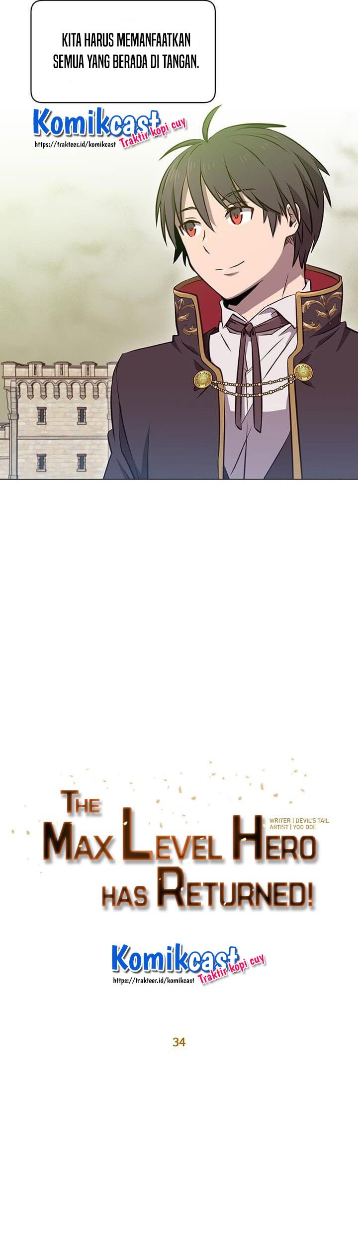 The MAX leveled hero will return! Chapter 34 Gambar 13