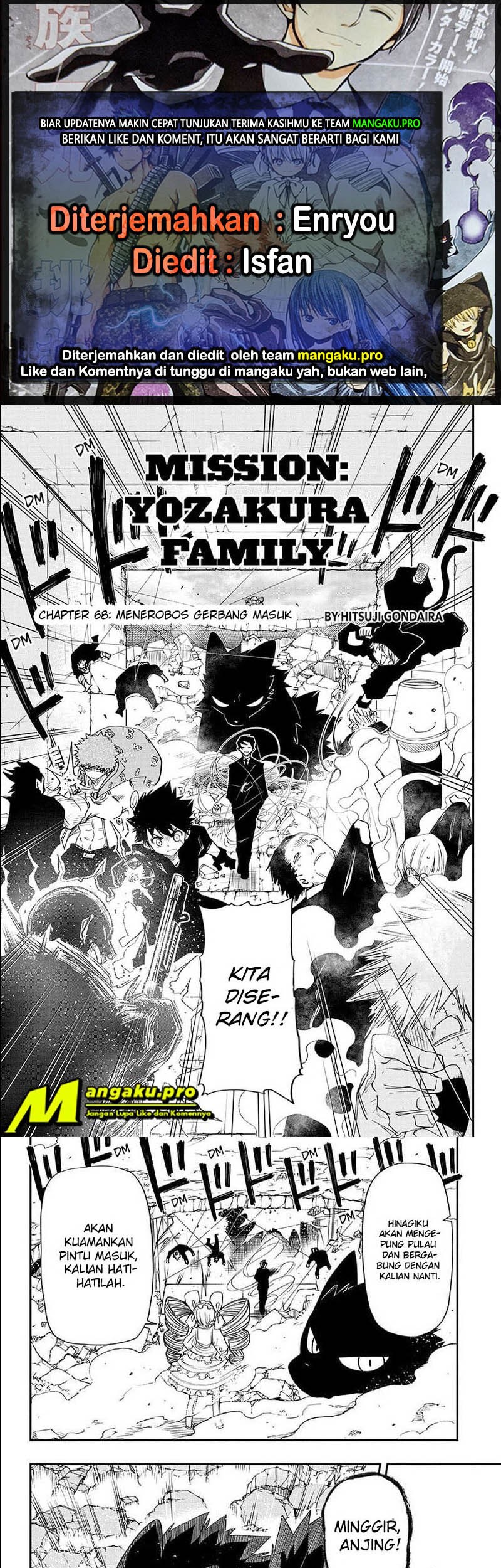 Komik Mission: Yozakura Family Chapter 68 gambar nomor 1