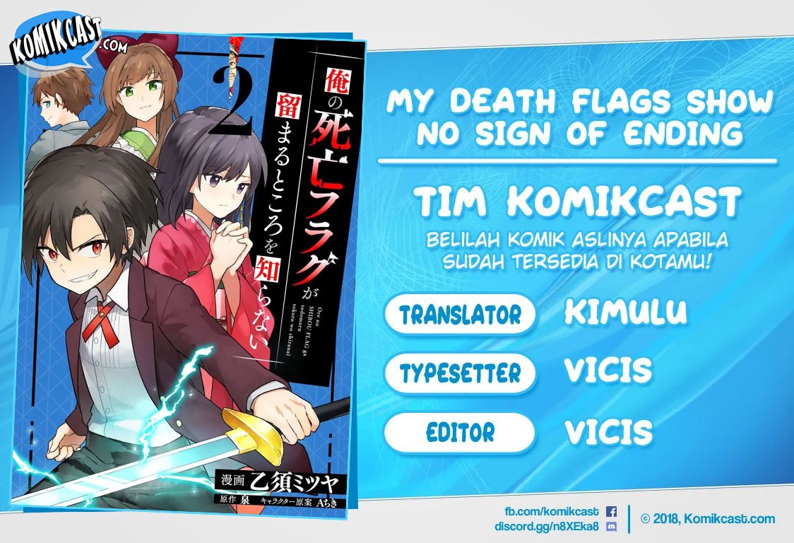 Komik My Death Flags Show No Sign of Ending Chapter 19 gambar nomor 1