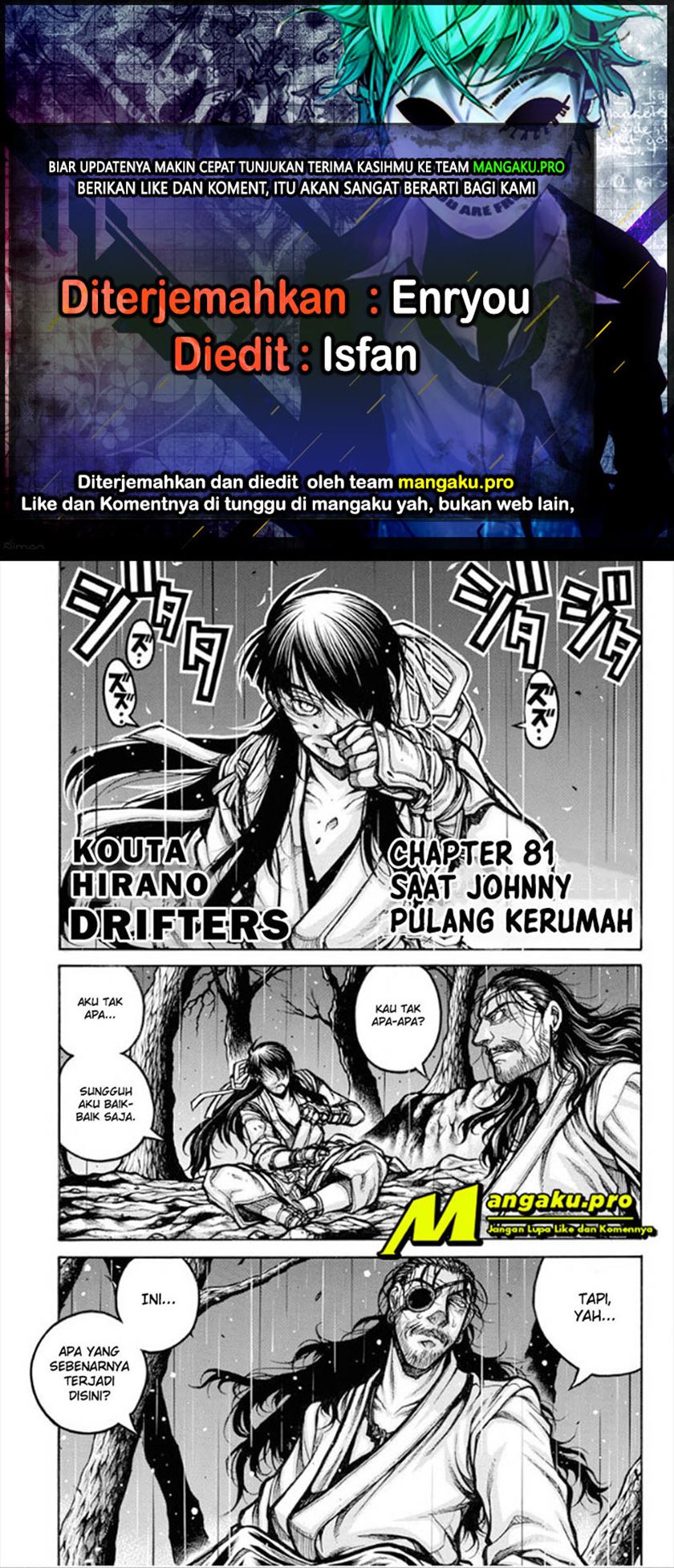 Komik Drifters Chapter 81 gambar nomor 1
