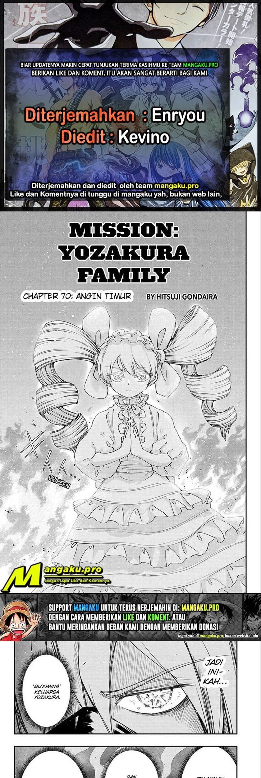 Komik Mission: Yozakura Family Chapter 70 gambar nomor 1