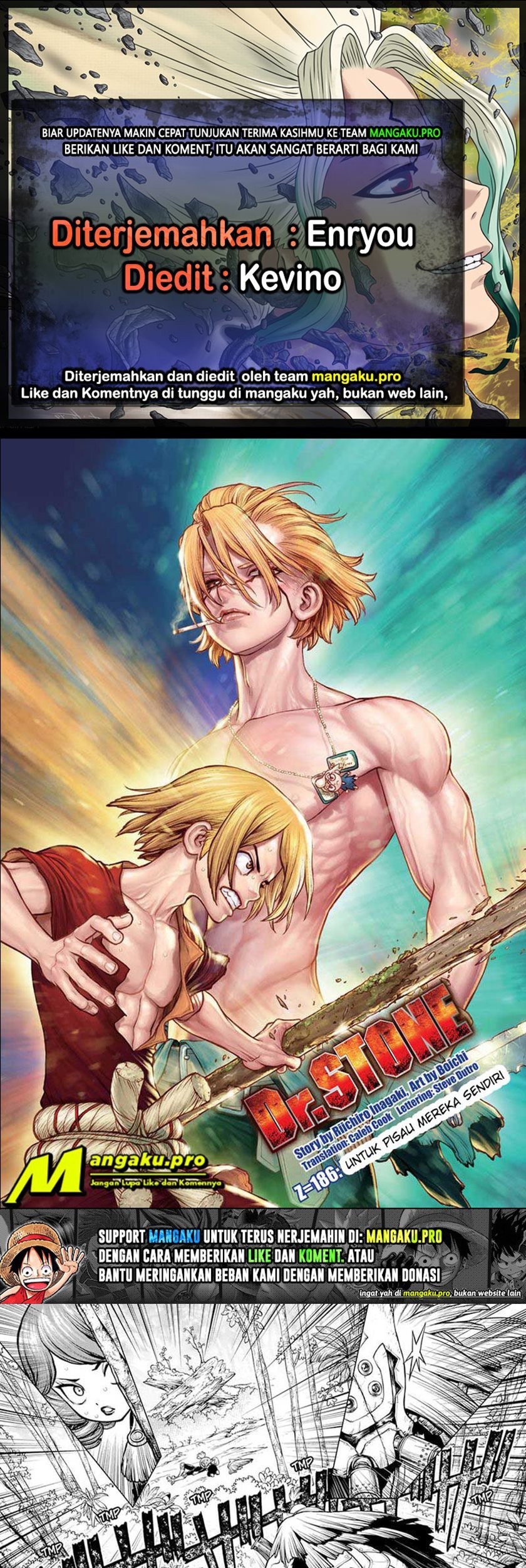 Komik Dr. Stone Chapter 186 gambar nomor 1