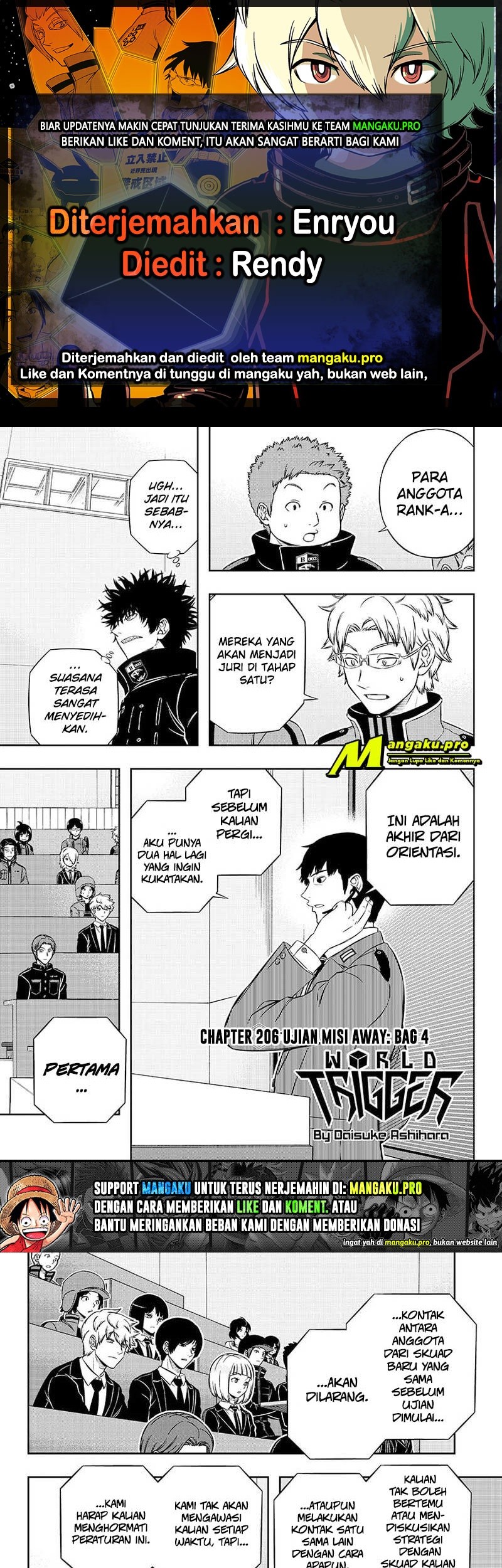 Komik World Trigger Chapter 206 gambar nomor 1