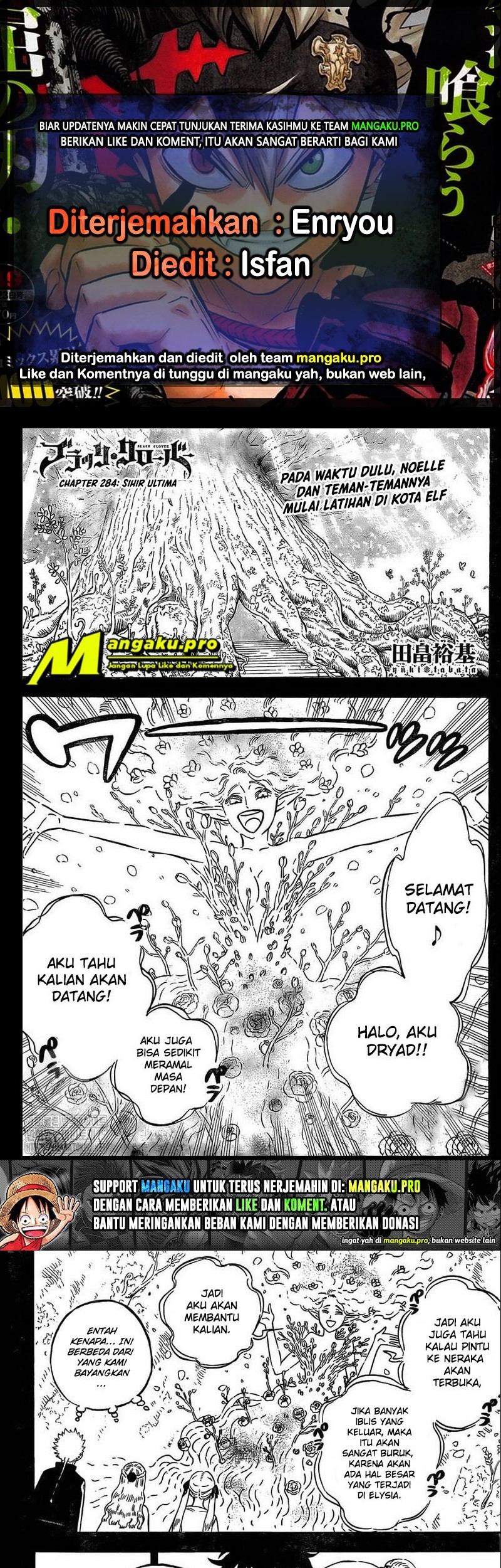 Komik Black Clover Chapter 284 gambar nomor 1