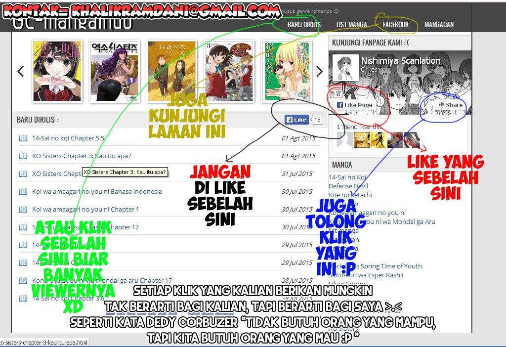Komik Senpai, Sore hitokuchi kudasai! Chapter 02 gambar nomor 1