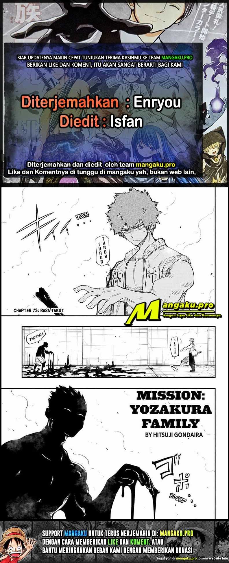 Komik Mission: Yozakura Family Chapter 73 gambar nomor 1