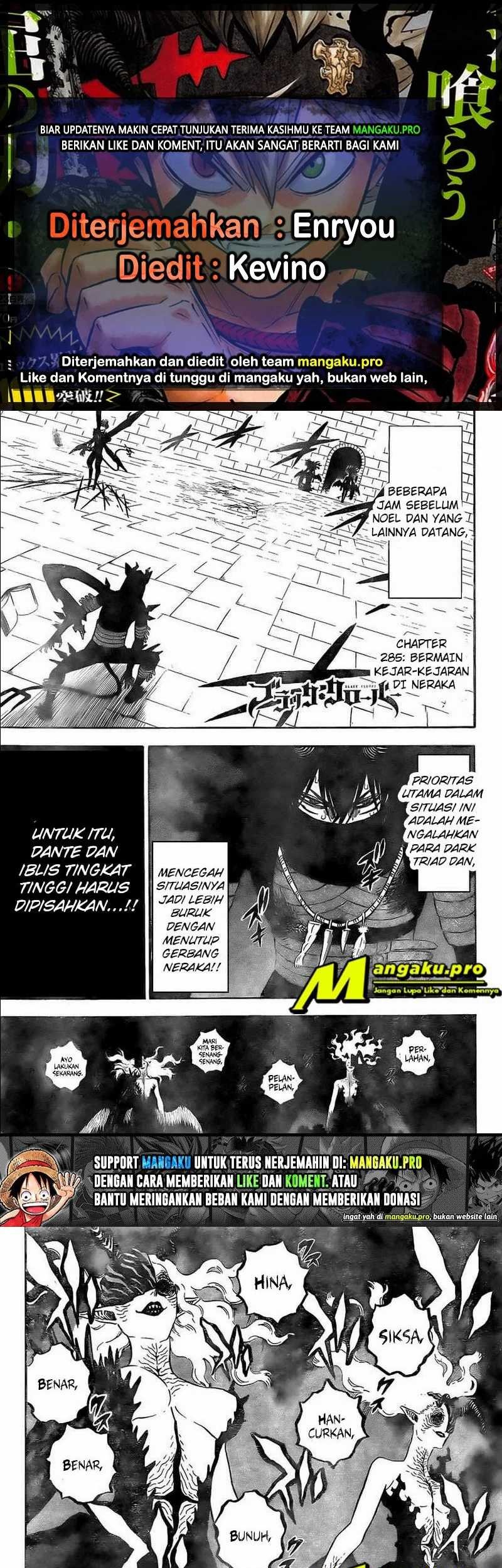 Komik Black Clover Chapter 285 gambar nomor 1