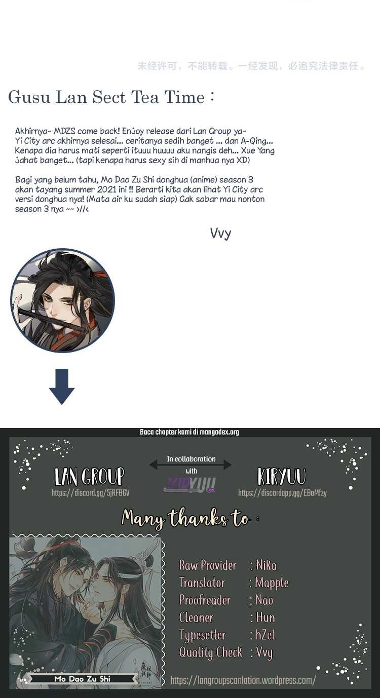 The Grandmaster of Demonic Cultivation Chapter 112 Gambar 17