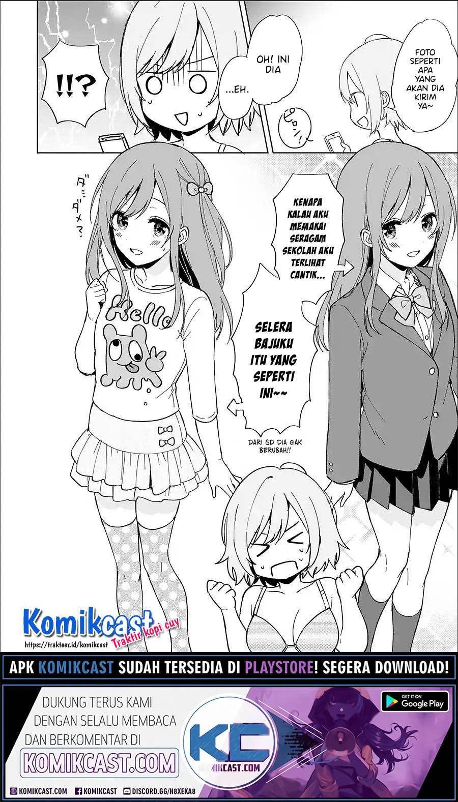Chikan Saresou ni Natteiru S-kyuu Bishoujo wo Tasuketara Tonari no Seki no Osanajimi datta Chapter 21.5 Gambar 3