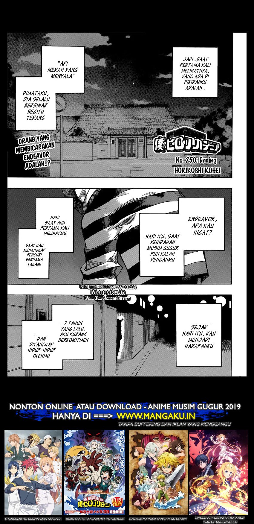 Manga Boku no Hero Academia Chapter 250 gambar nomor 2