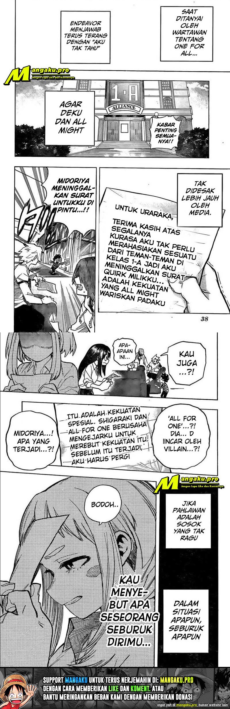 Boku no Hero Academia Chapter 306 Gambar 9