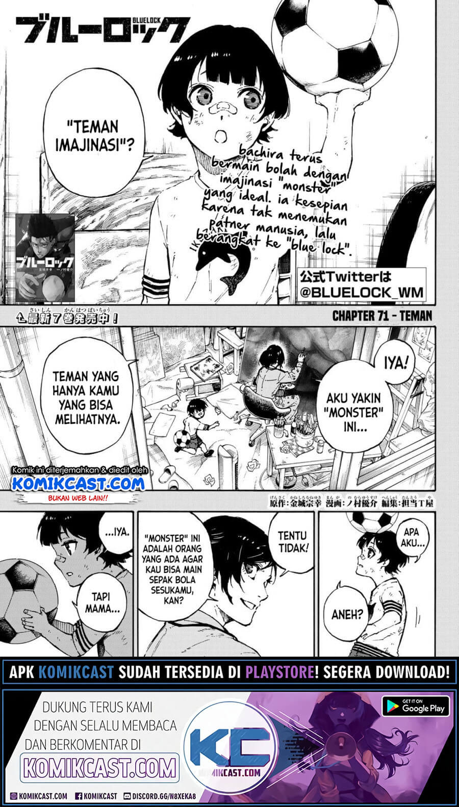 Manga Blue Lock Chapter 71 gambar nomor 2