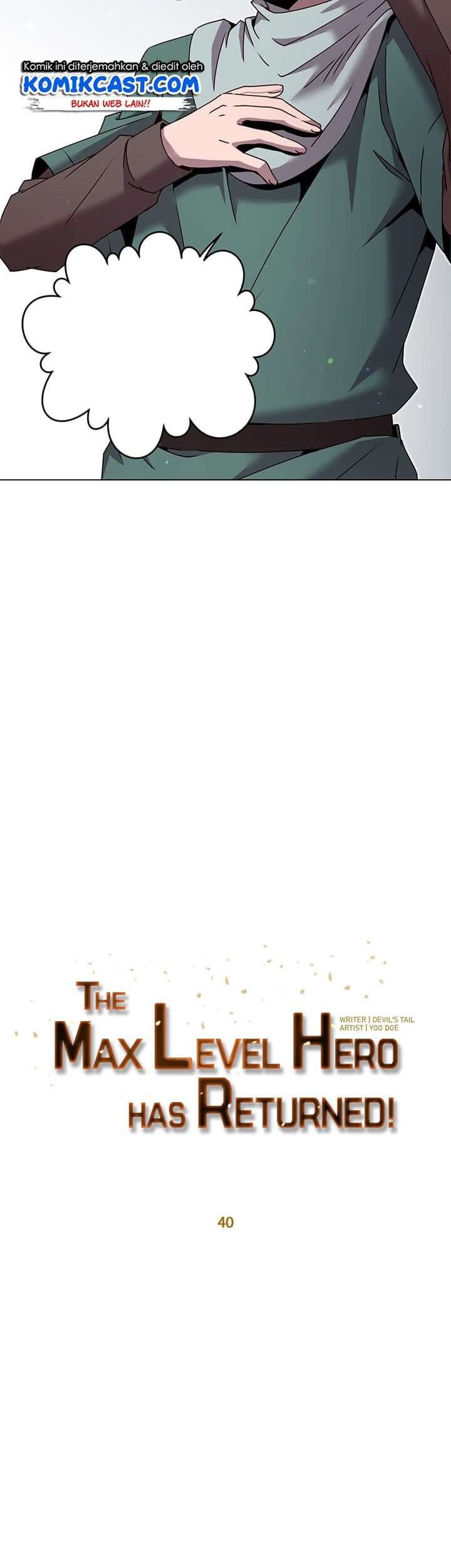 The MAX leveled hero will return! Chapter 40 Gambar 20