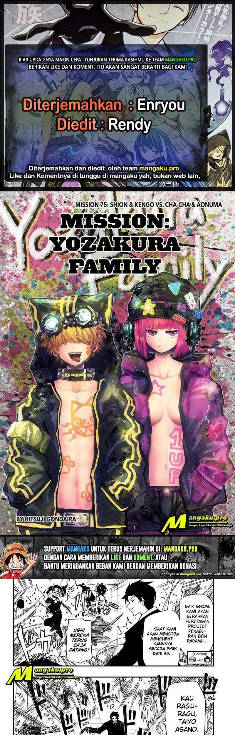 Komik Mission: Yozakura Family Chapter 75 gambar nomor 1