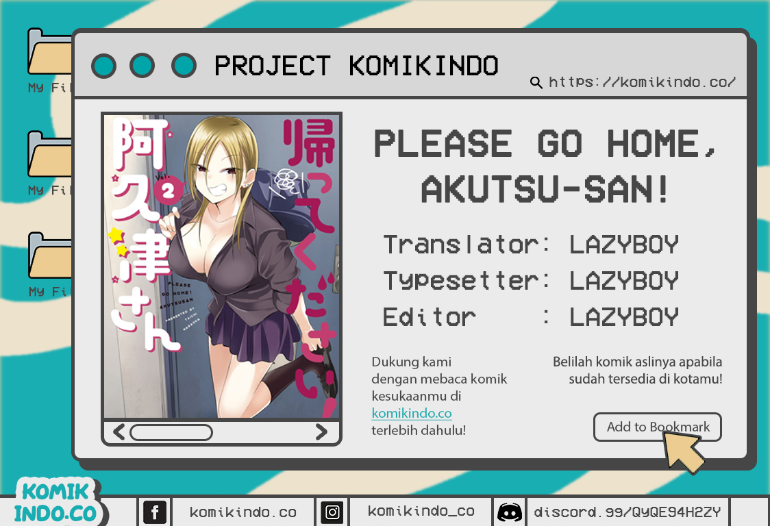 Komik Please Go Home, Akutsu-san! Chapter 67 gambar nomor 1