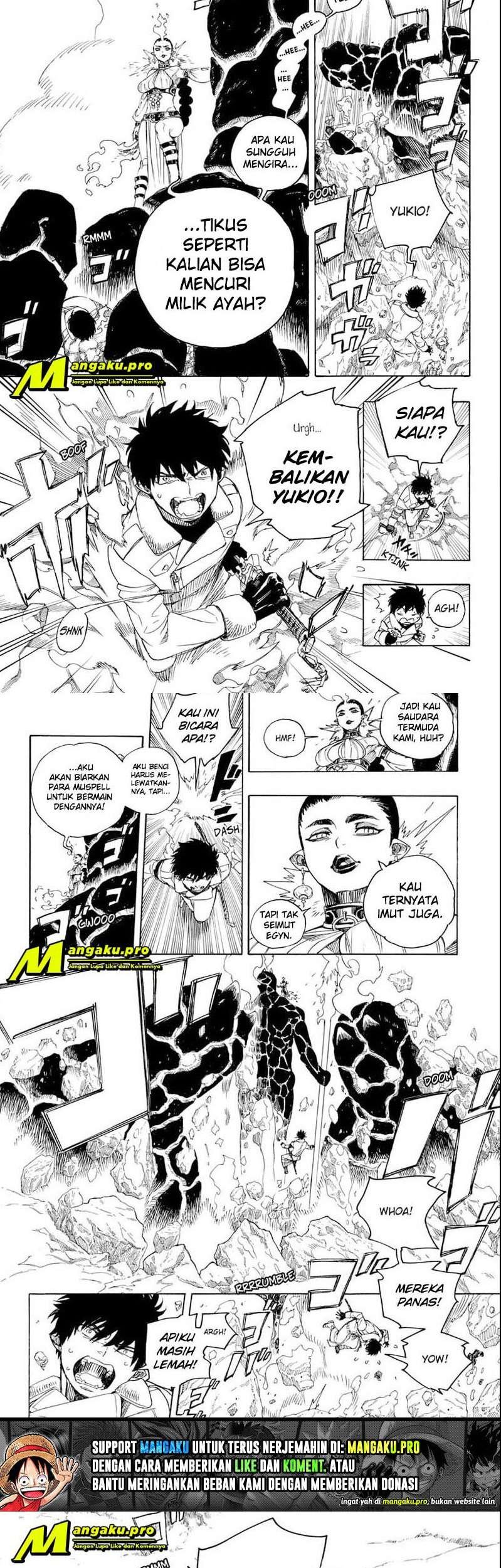Ao no Exorcist Chapter 129.1 Gambar 9