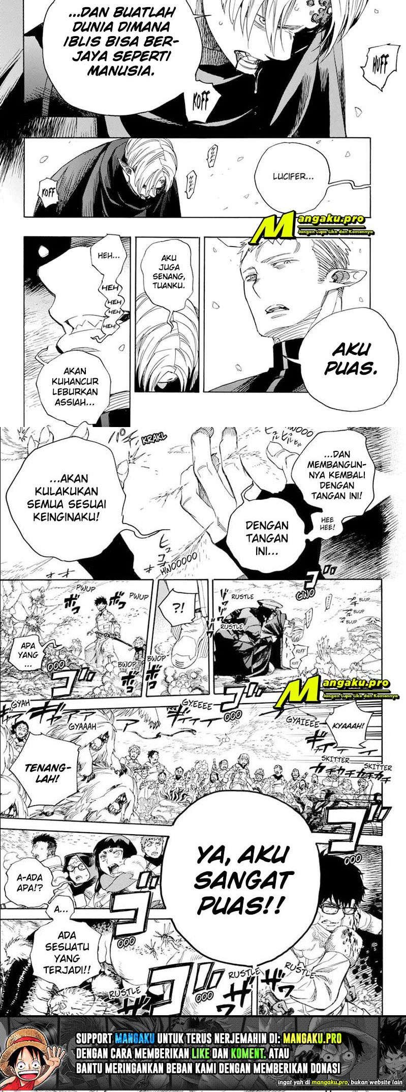 Ao no Exorcist Chapter 129.2 Gambar 10