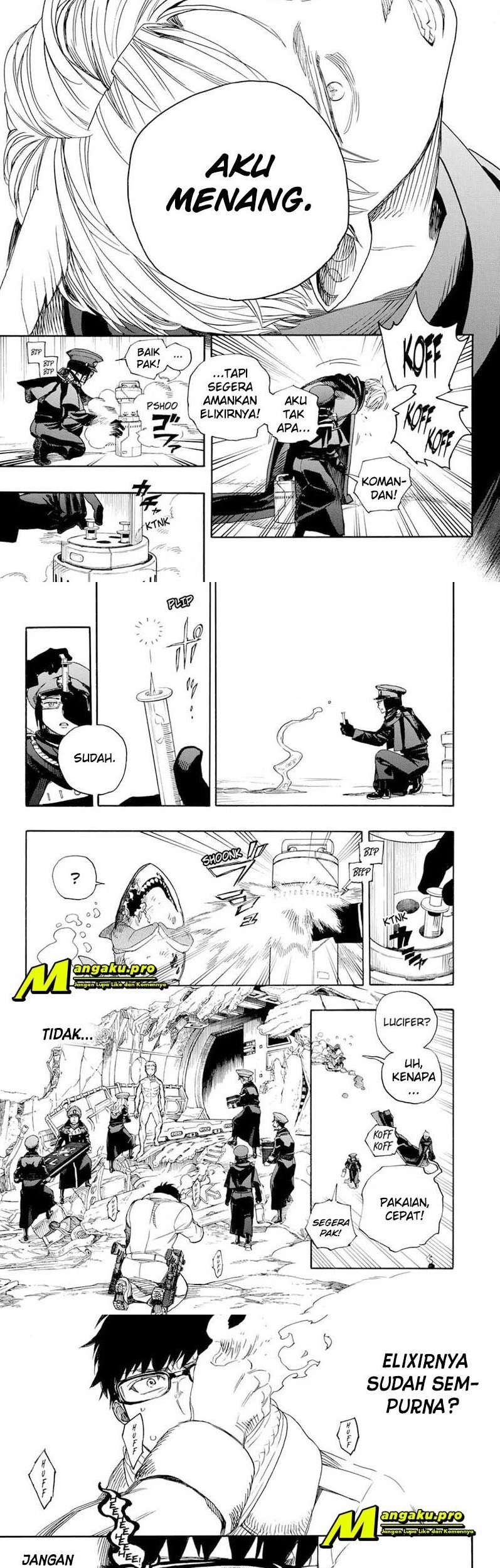 Ao no Exorcist Chapter 129.2 Gambar 3