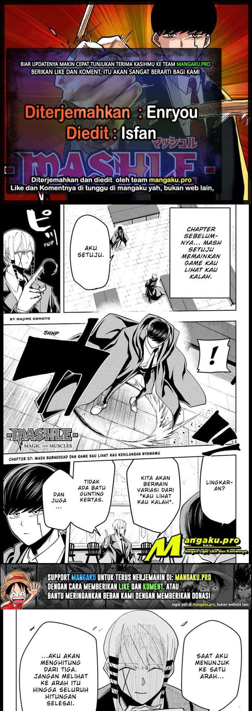 Komik Mashle: Magic and Muscles Chapter 57 gambar nomor 1
