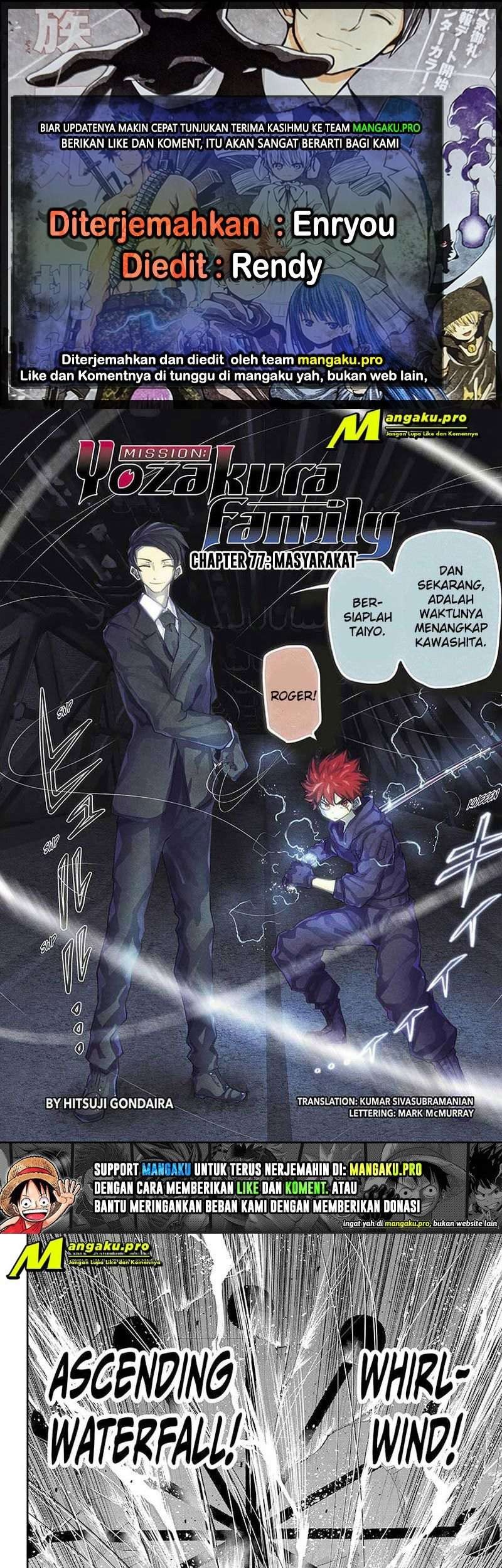 Komik Mission: Yozakura Family Chapter 77 gambar nomor 1