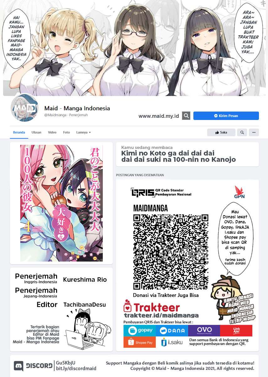 Manga Kimi no Koto ga Dai Dai Dai Dai Daisuki na 100-ri no Kanojo Chapter 41 gambar nomor 2