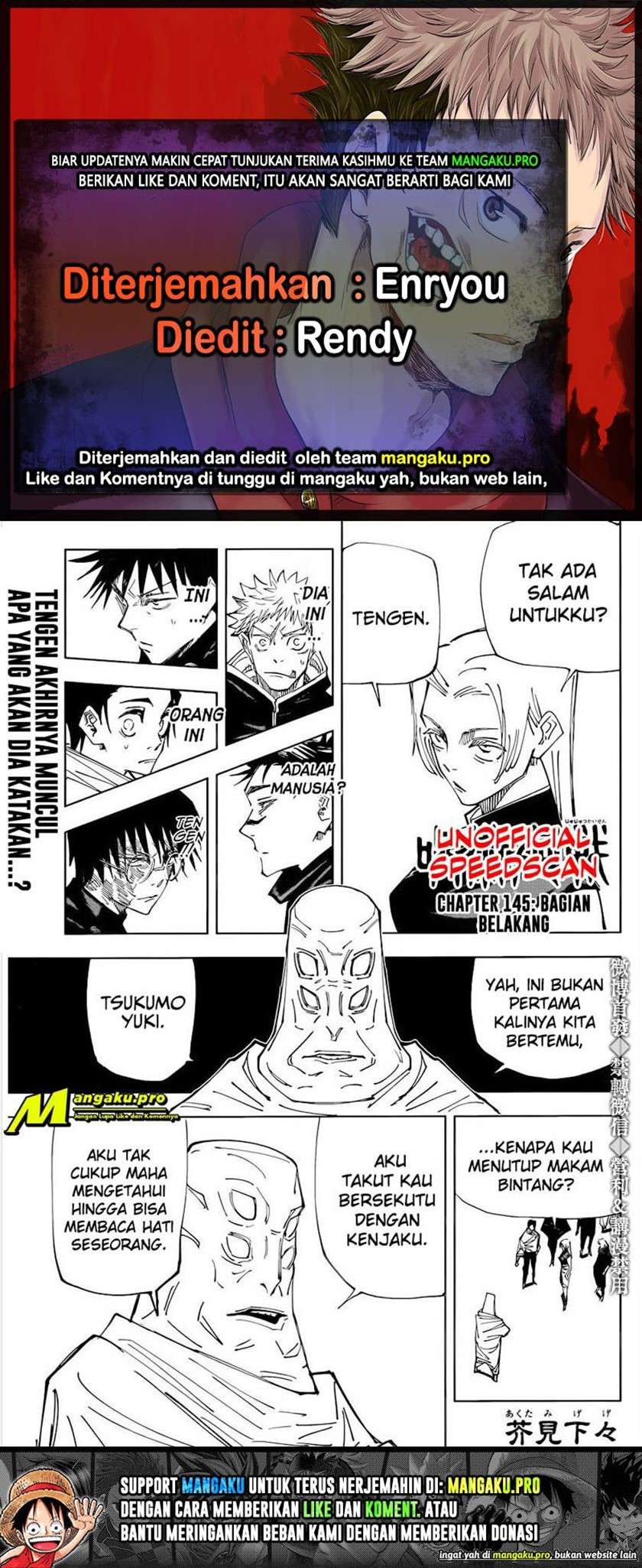 Komik Jujutsu Kaisen Chapter 145 gambar nomor 1