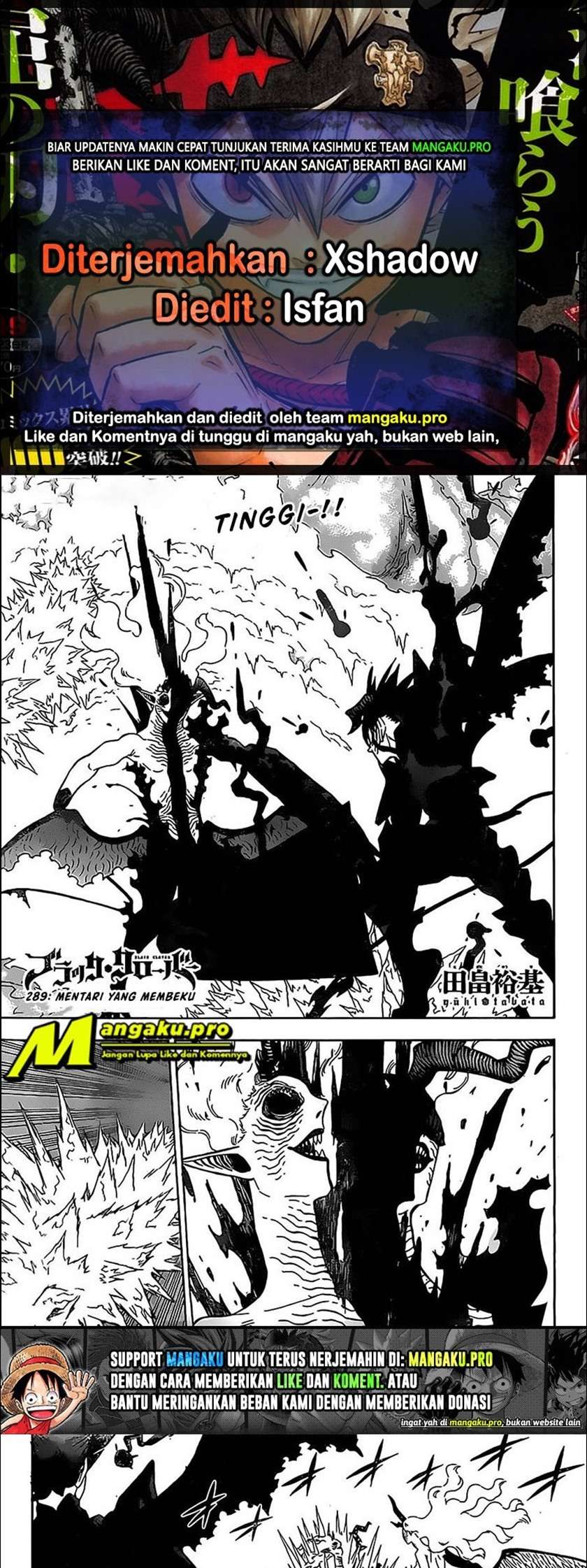 Komik Black Clover Chapter 289 gambar nomor 1