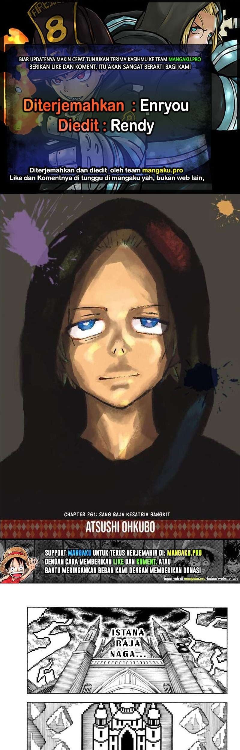 Komik Fire Brigade of Flames Chapter 261 gambar nomor 1