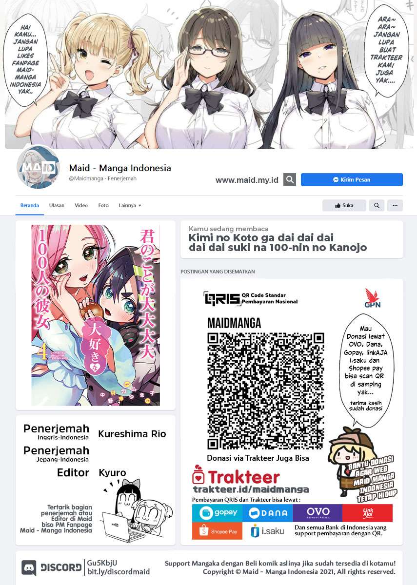 Manga Kimi no Koto ga Dai Dai Dai Dai Daisuki na 100-ri no Kanojo Chapter 44 gambar nomor 2