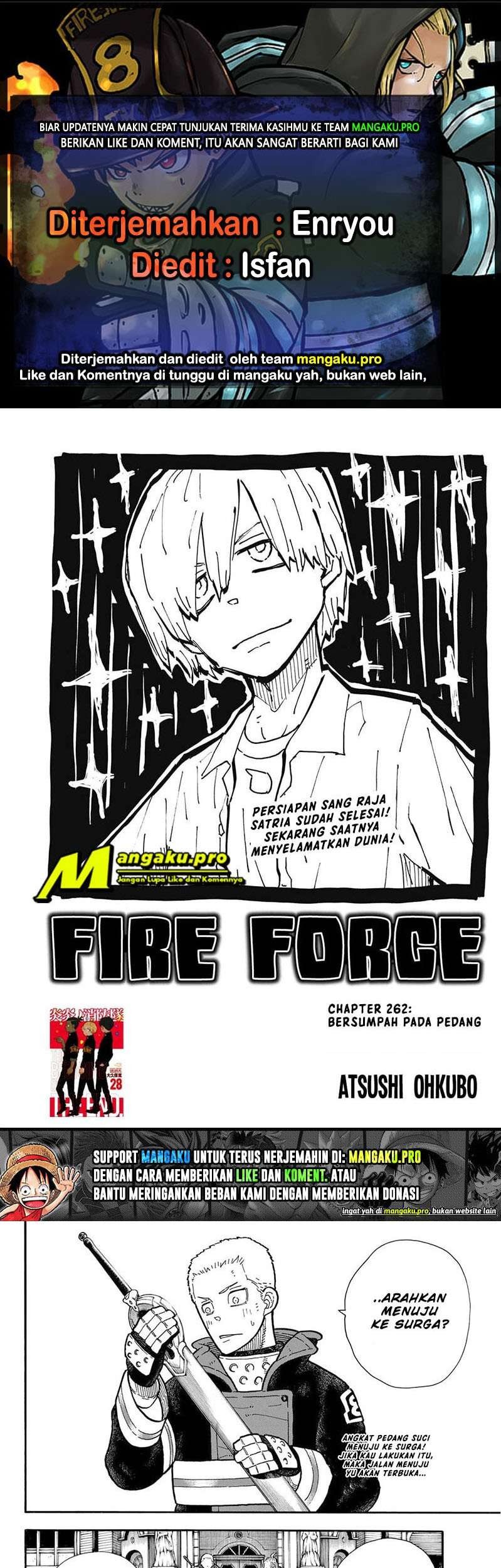 Komik Fire Brigade of Flames Chapter 262 gambar nomor 1