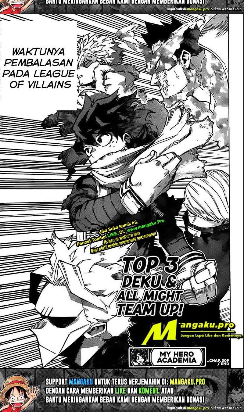 Boku no Hero Academia Chapter 309 Gambar 9