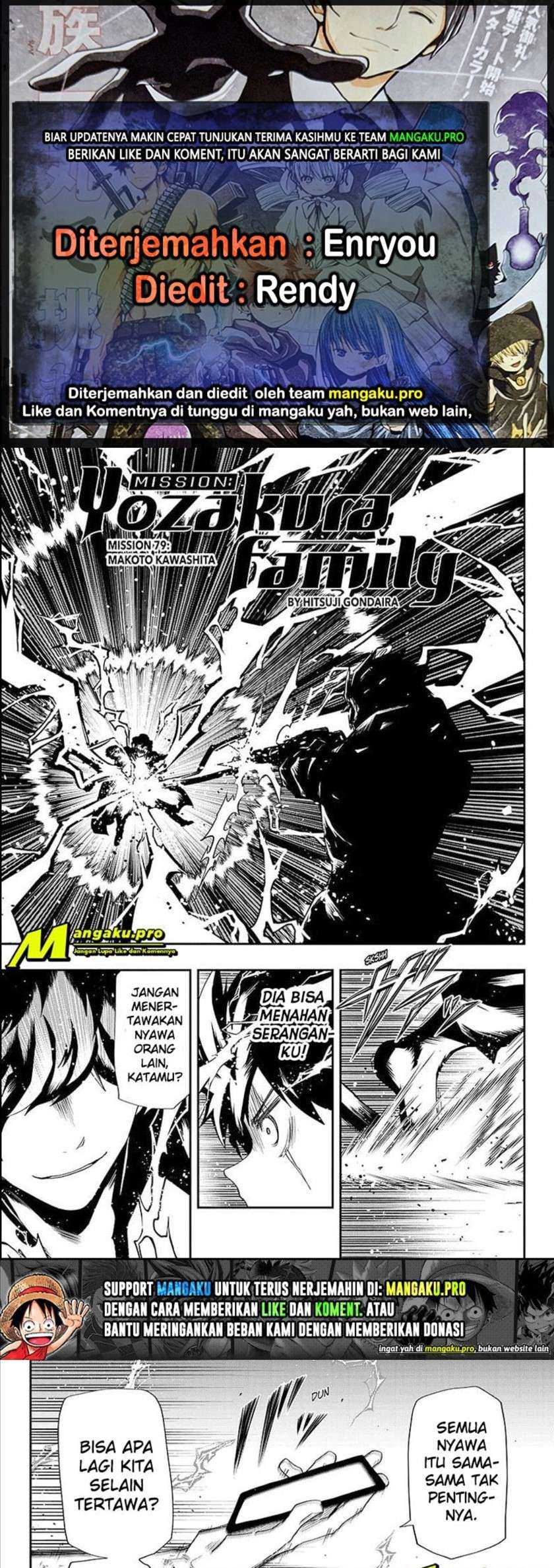 Komik Mission: Yozakura Family Chapter 79 gambar nomor 1