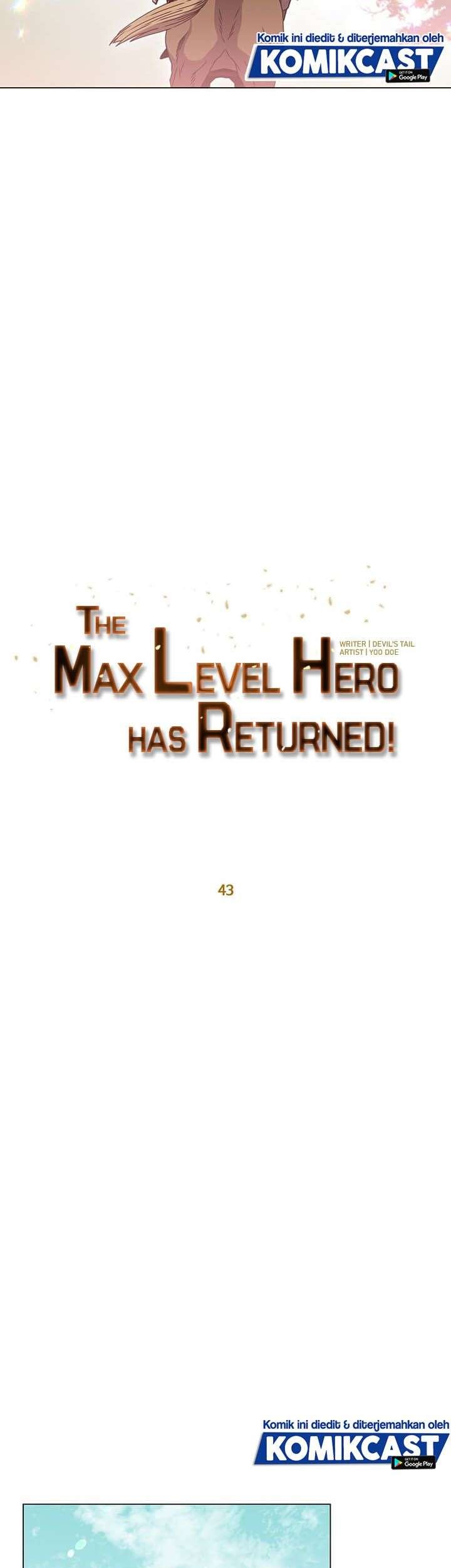 The MAX leveled hero will return! Chapter 43 Gambar 15