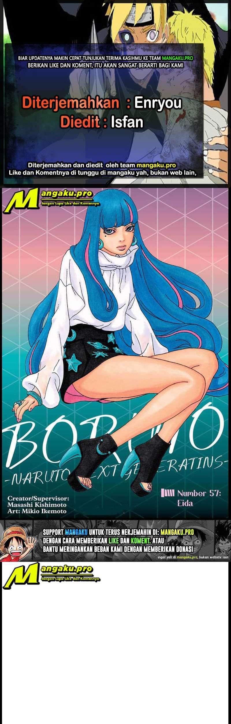 Komik Boruto Chapter 57.1 gambar nomor 1