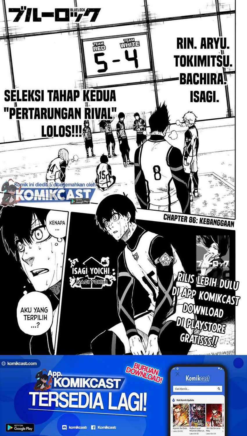 Manga Blue Lock Chapter 86 gambar nomor 2