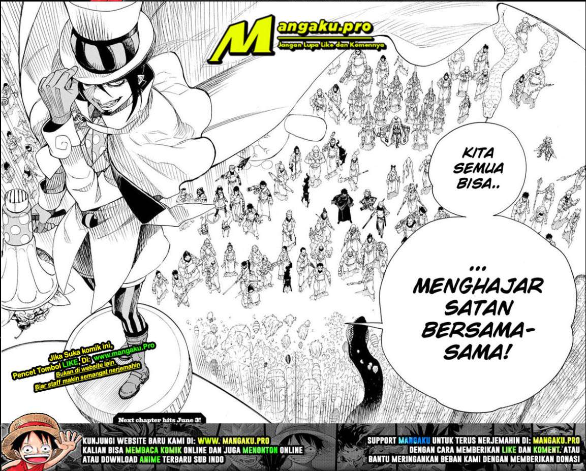 Ao no Exorcist Chapter 130.2 Gambar 11
