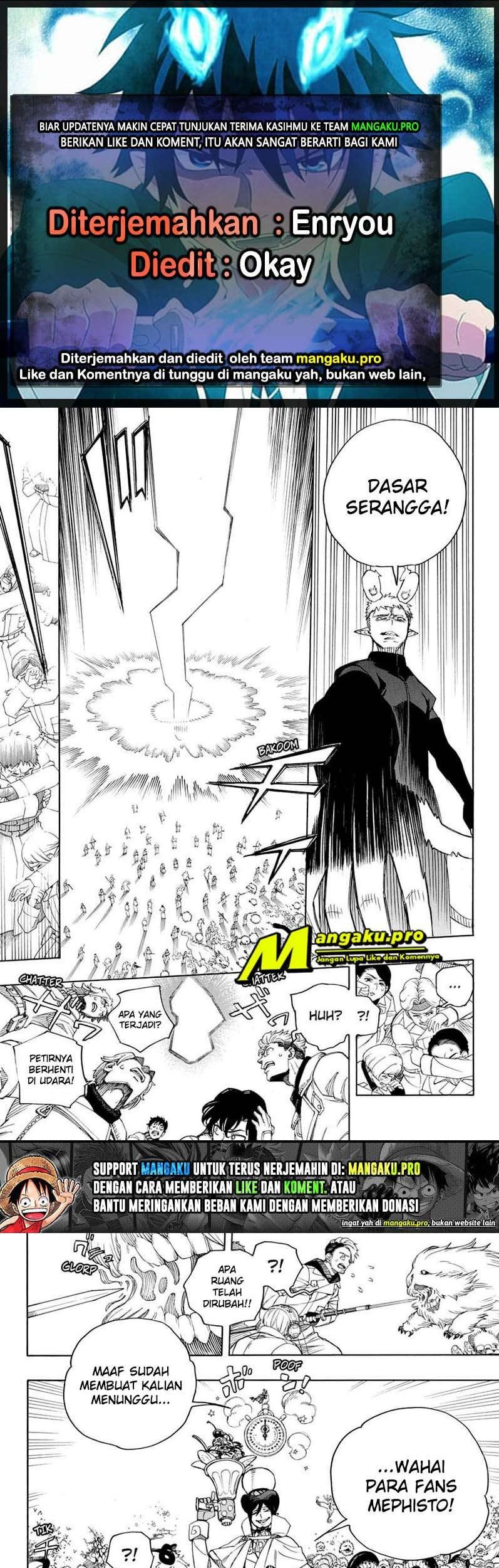 Komik Ao no Exorcist Chapter 130.2 gambar nomor 1