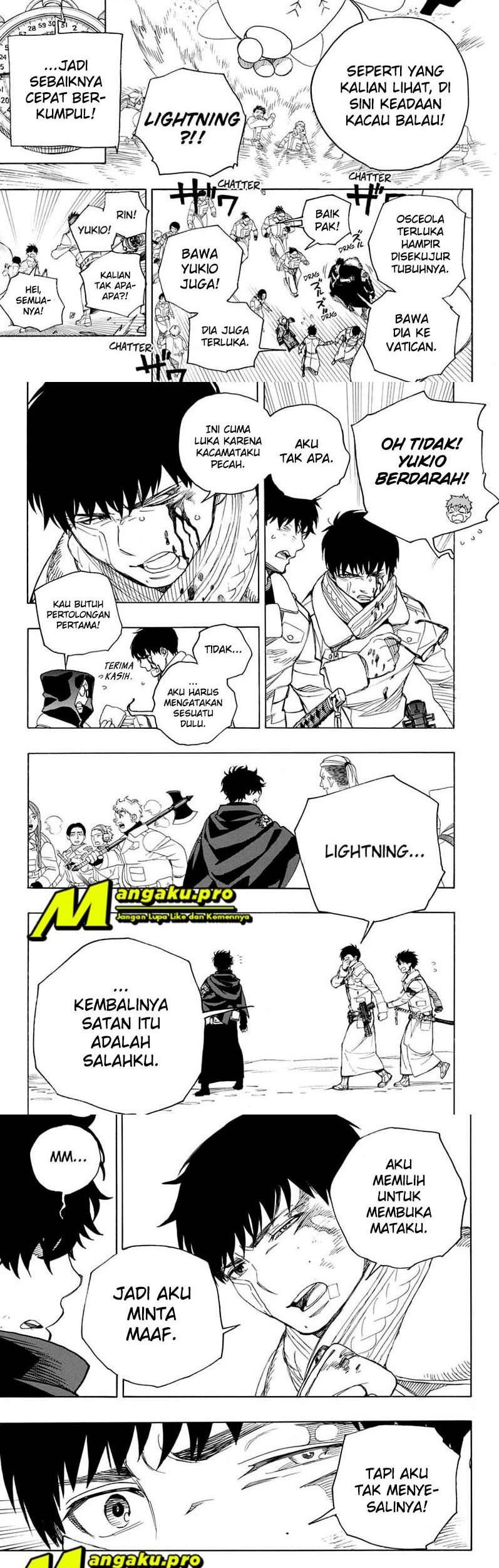 Ao no Exorcist Chapter 130.2 Gambar 3