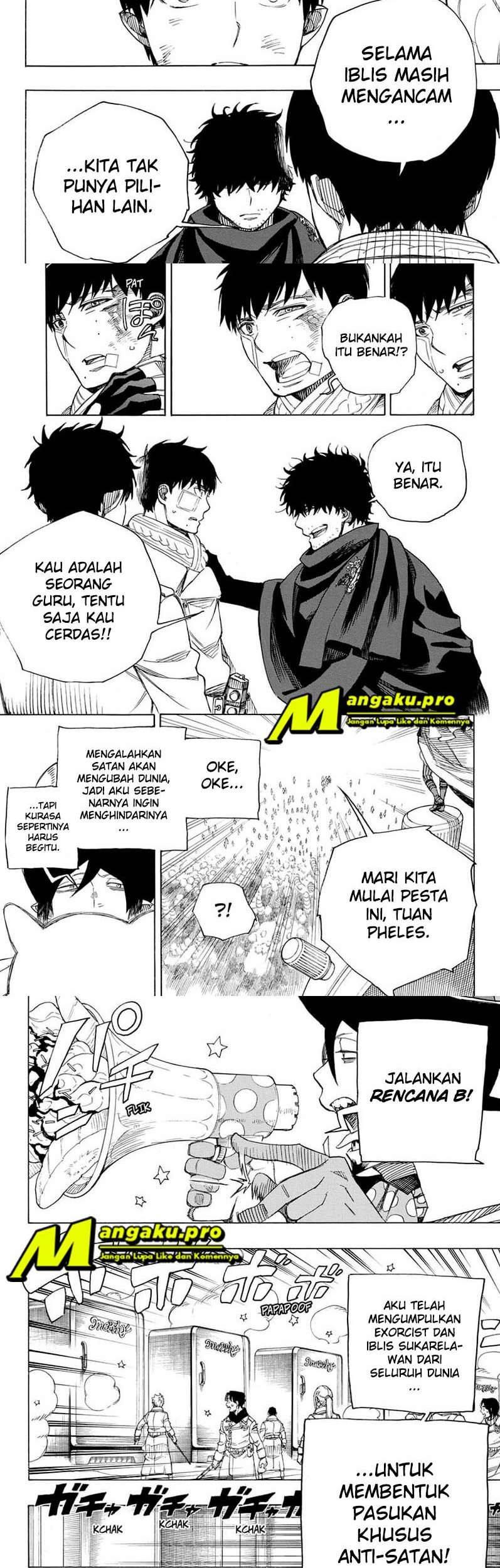 Ao no Exorcist Chapter 130.2 Gambar 5