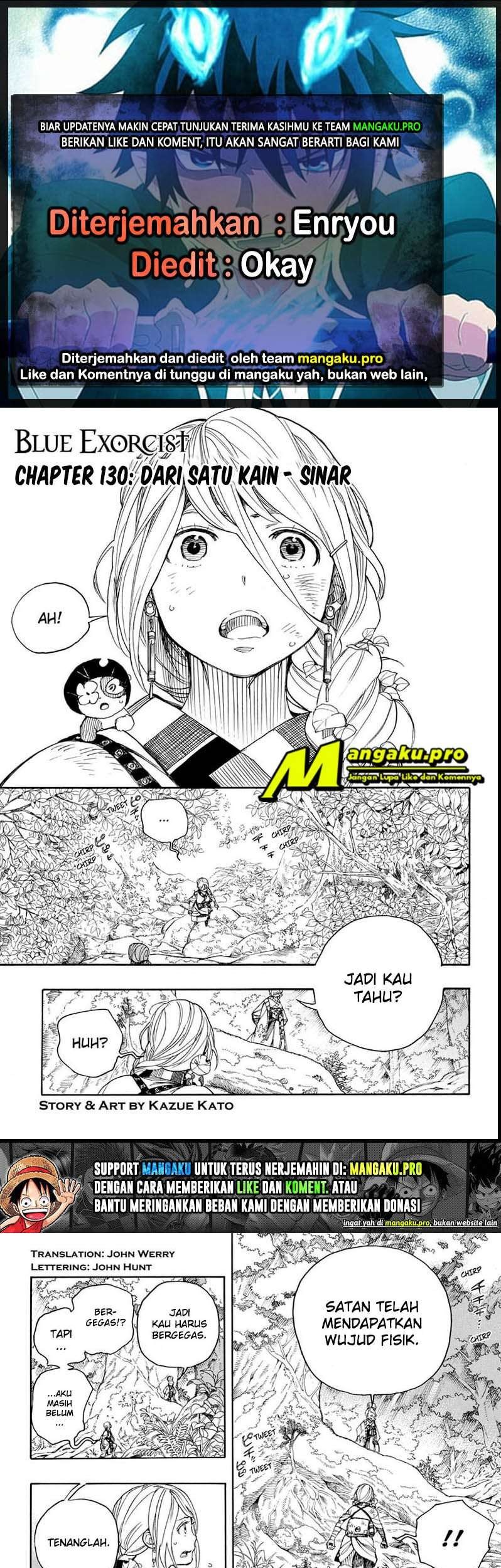 Komik Ao no Exorcist Chapter 130.1 gambar nomor 1