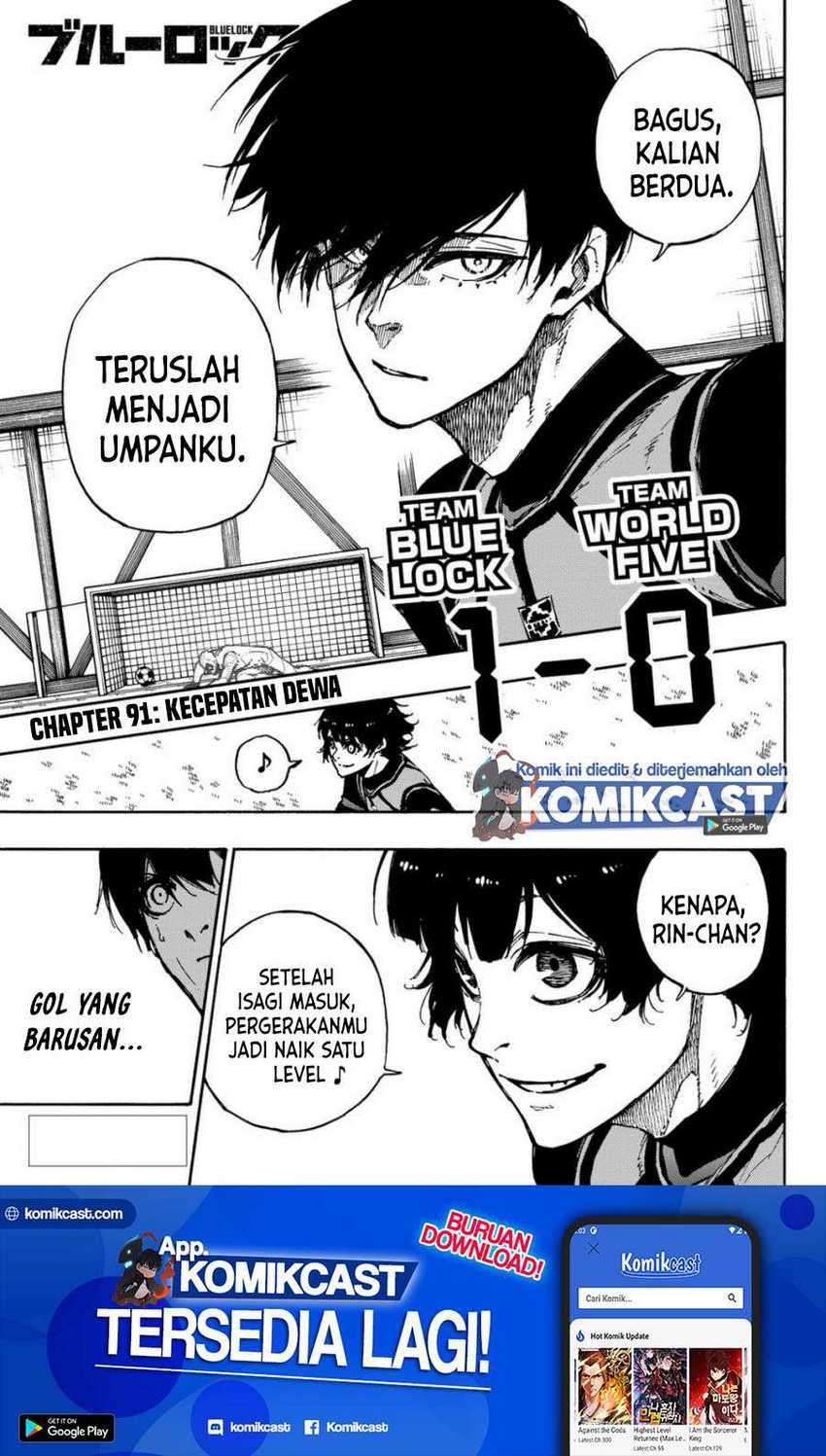 Komik Blue Lock Chapter 91 gambar nomor 1