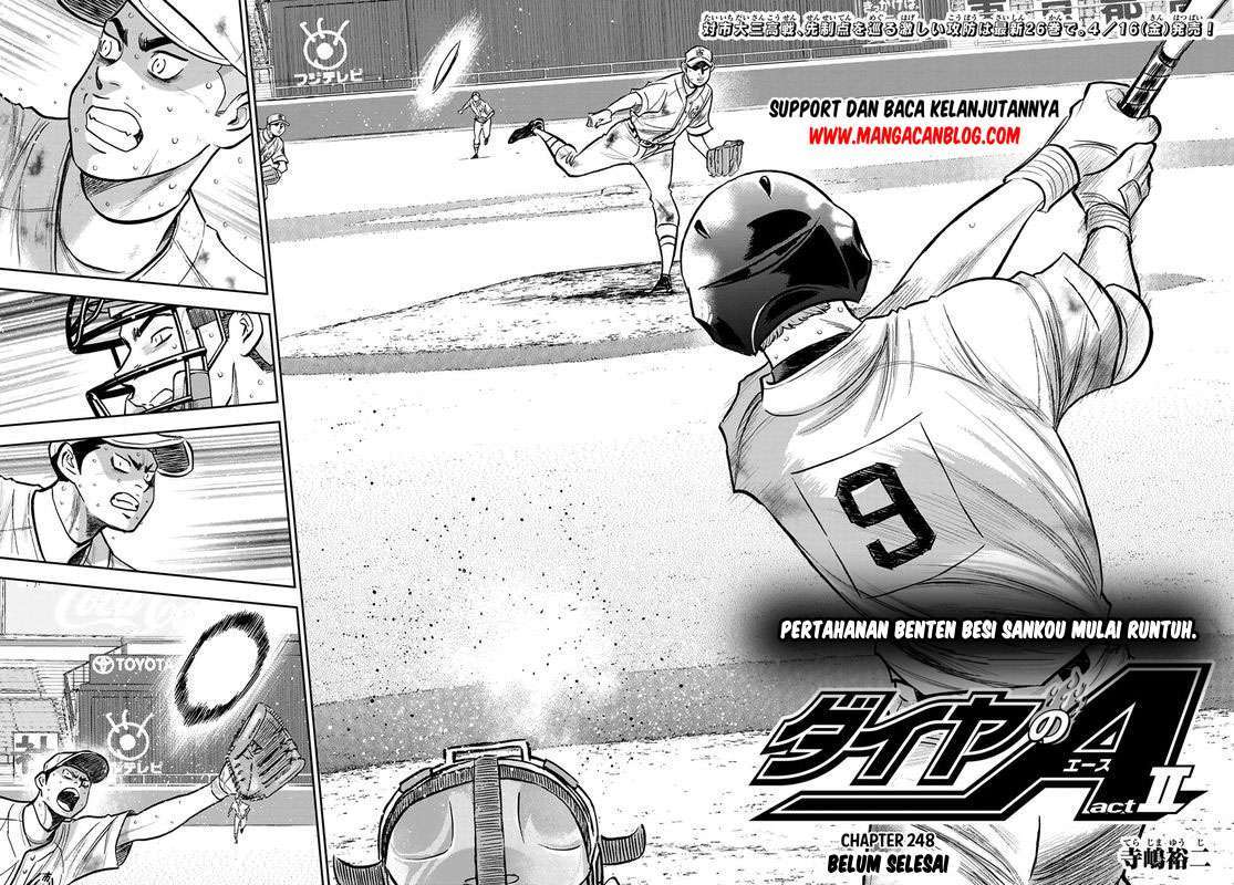 Manga Diamond no Ace Act 2 Chapter 248 gambar nomor 2