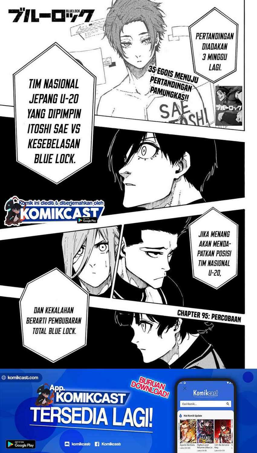 Manga Blue Lock Chapter 95 gambar nomor 2
