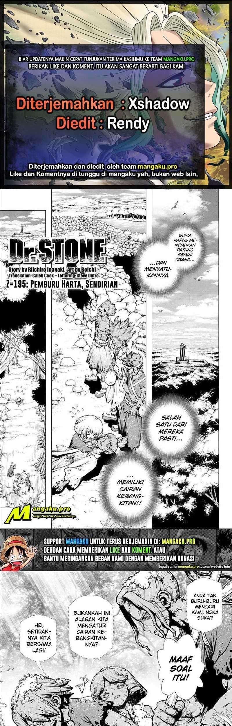 Komik Dr. Stone Chapter 195 gambar nomor 1