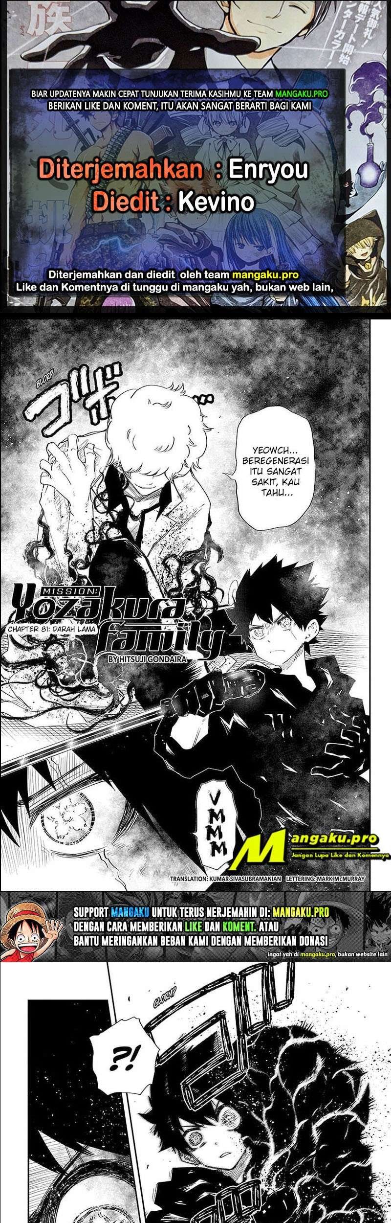 Komik Mission: Yozakura Family Chapter 81 gambar nomor 1