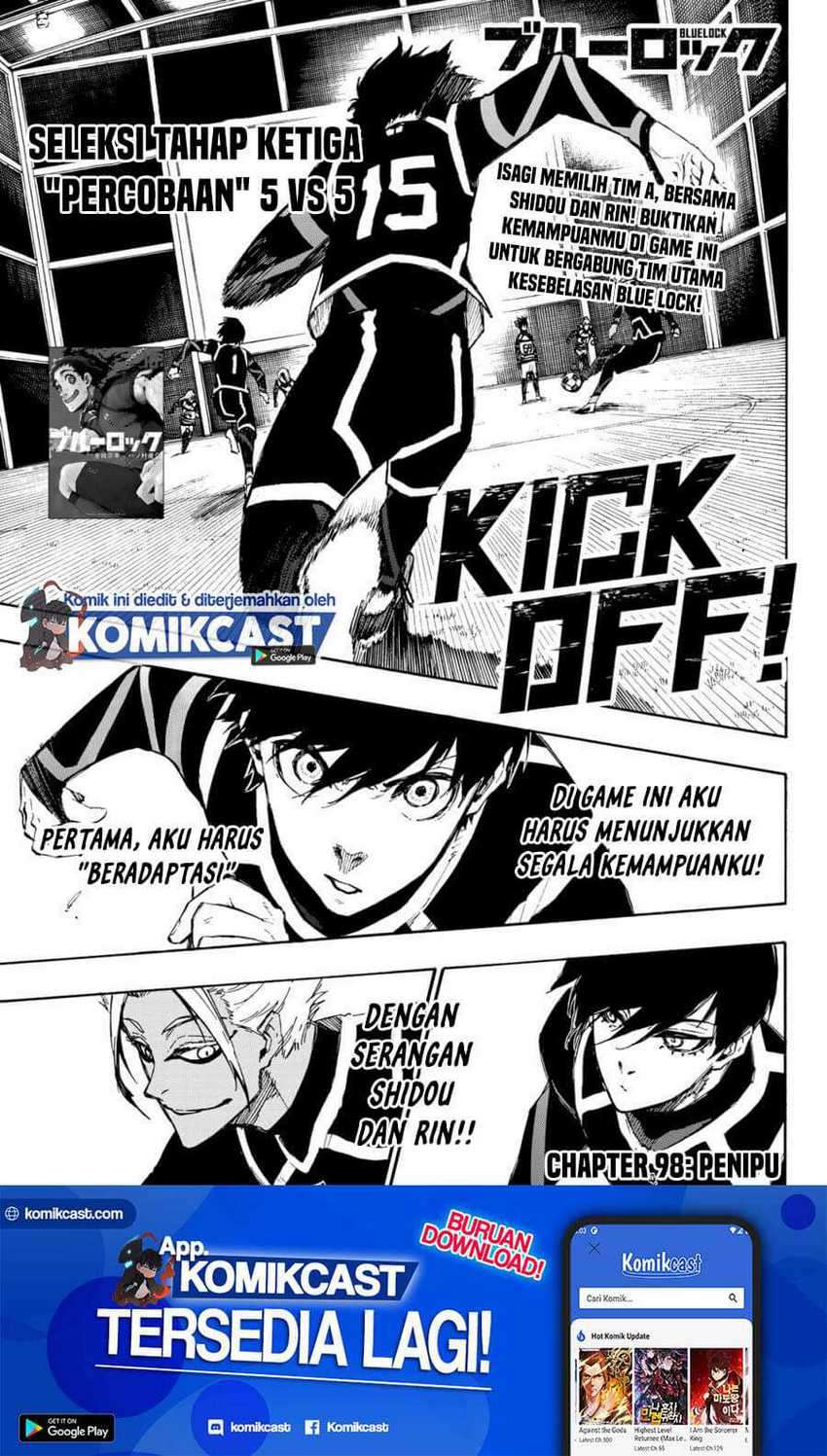 Manga Blue Lock Chapter 98 gambar nomor 2